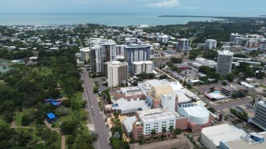 Darwin 'in hava görüntüsü, Kuzey Bölgesi, Avustralya gün ışığında