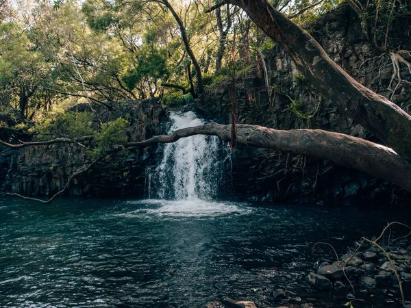 Small Waterfall Touristic Sight Maui Hawaii — Stock Photo, Image