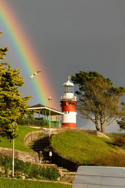 Plan Vertical Tour Smeaton Phare Plymouth Royaume Uni — Photo