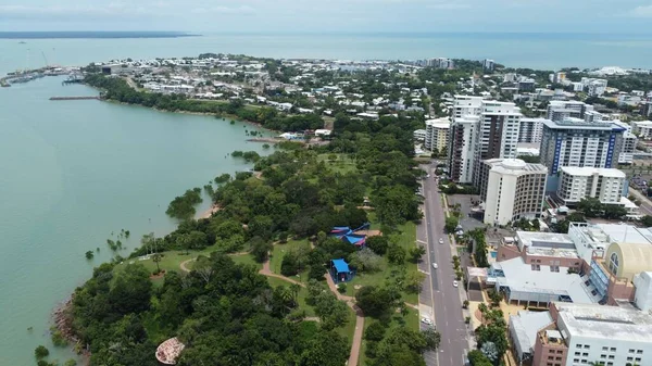 Vue Aérienne Darwin Territoire Nord Australie Plein Jour — Photo