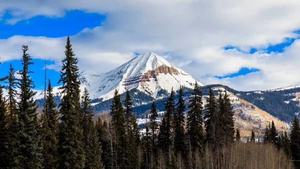 Engineer Mountain Está Localizado Norte Durango Colorado — Fotografia de Stock
