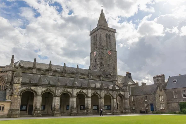 Hlavní Věž Budovy University Andrews Skotsko Velká Británie Stará Britská — Stock fotografie