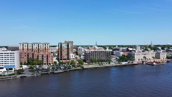 Downtown Wilmington Vanaf Het Water — Stockfoto