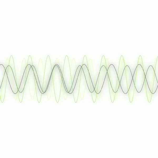 Abstrait Multicolore Demi Teinte Multiples Chevauchement Ondulé Ligne Avec Lisse — Photo