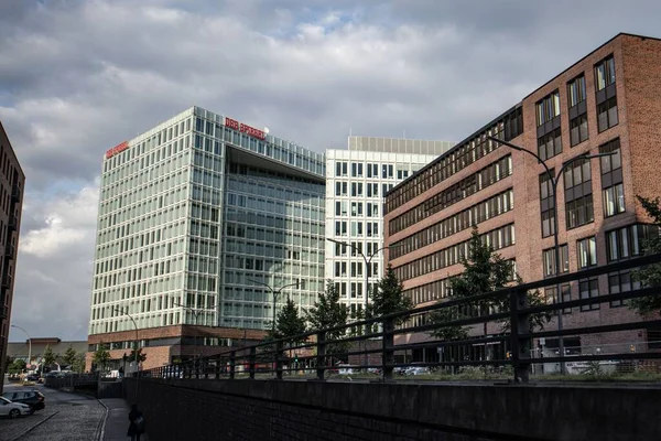 Eine Schöne Aufnahme Des Spiegel Gebäudes Hamburg Deutschland — Stockfoto