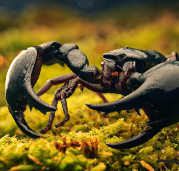 Sebuah Tembakan Makro Dari Sebuah Scorpion — Stok Foto