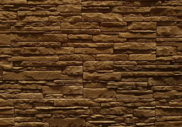 Zbliżenie Ozdobną Kamienną Ścianą Decorativ — Zdjęcie stockowe