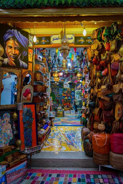 Vertical Shot Colorful Shop Medina Marrakesh — Stock Photo, Image