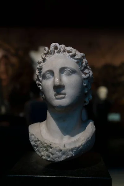 Busto Alessandro Magno Museo Archeologico Istanbul — Foto Stock