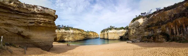 The Loch Ard Gorge is part of Port Campbell National Park, Victoria, Australia, about three minutes' drive west of The Twelve Apostles.