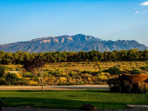 Una Hermosa Vista Árboles Montañas Día Soleado —  Fotos de Stock