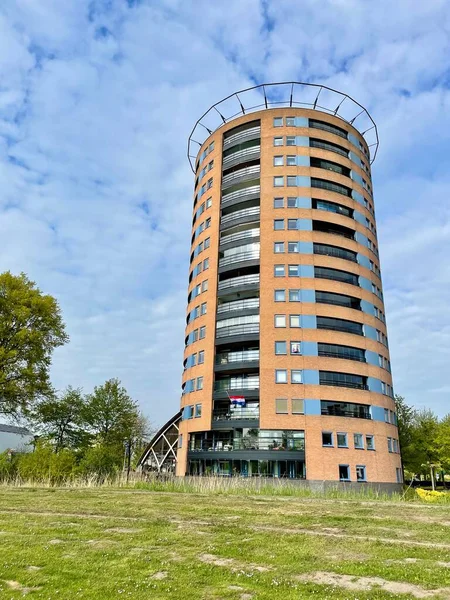 Plano Vertical Nuevo Edificio Apartamentos Amersfoort Países Bajos —  Fotos de Stock