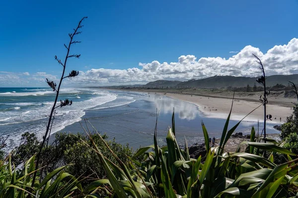 Dia Lindo Ensolarado Nas Praias Muriwai — Fotografia de Stock
