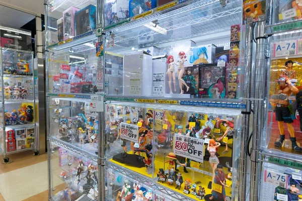 Akihabara Ιαπωνία Σεπτεμβρίου 2020 Διάφορα Στοιχεία Anime Πωλούνται Ένα Κατάστημα — Φωτογραφία Αρχείου