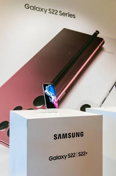 Смартфоны Samsung Выставке Кейптауне Юар — стоковое фото
