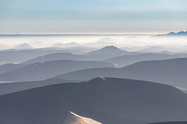 Namibia Aerial View Namib Desert Sunrise Panorama Rain Season — Stockfoto