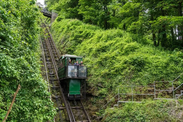 Funicular Railway Lynton Lynmouth Devon Αγγλία — Φωτογραφία Αρχείου