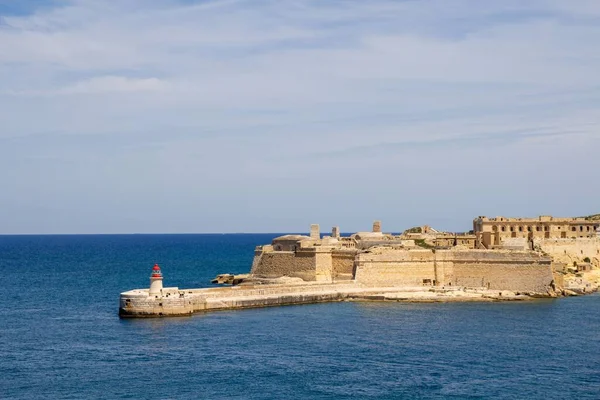 Форт Риказоли Острове Мальта Синего Средиземного Моря — стоковое фото