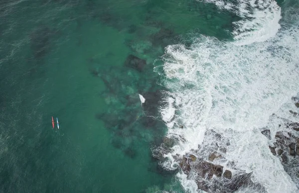 Повітряний Вид Поверхні Морських Хвиль — стокове фото