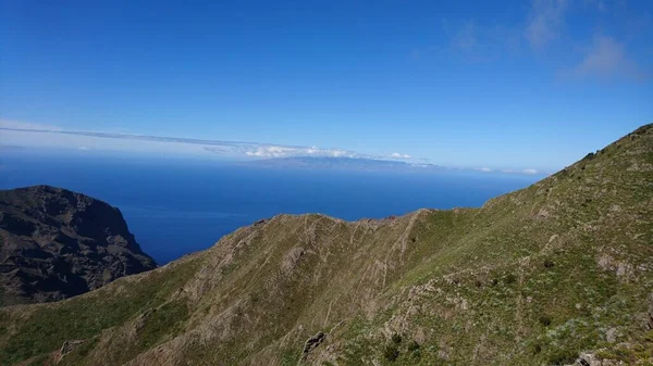 Tenerife Květen 2018 Teno Turistická Stezka Masca Canyon — Stock fotografie