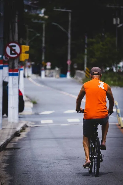 Vieil Homme Vélo — Photo