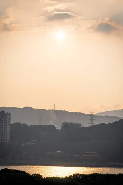 Ein Schöner Sonnenuntergang Bei She — Stockfoto