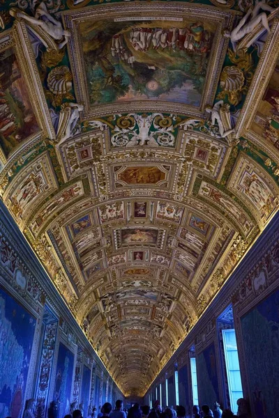 Ceiling Vatican Gallery Maps — Stock Photo, Image