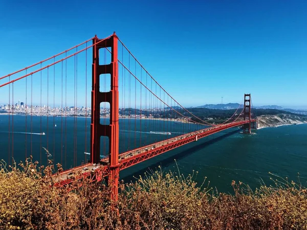 Icônica Golden Gate Bridge São Francisco Califórnia — Fotografia de Stock