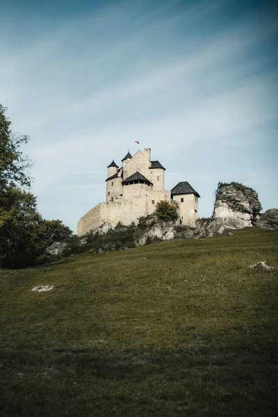 Uma Foto Vertical Castelo Bobolice Voivodia Silésia Polónia — Fotografia de Stock