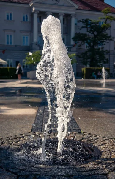 Ein Wasserbrunnen Park — Stockfoto