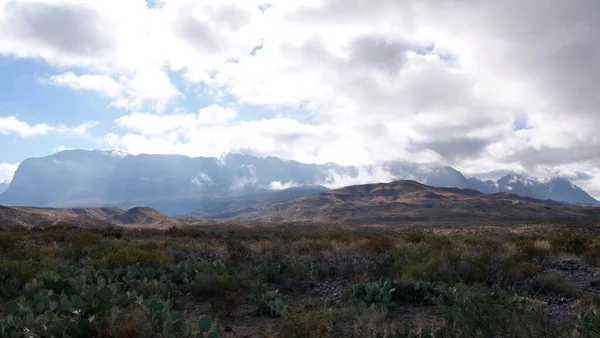 Воздушный Вид Красивые Горы Национальном Парке Биг Бенд Техас Сша — стоковое фото
