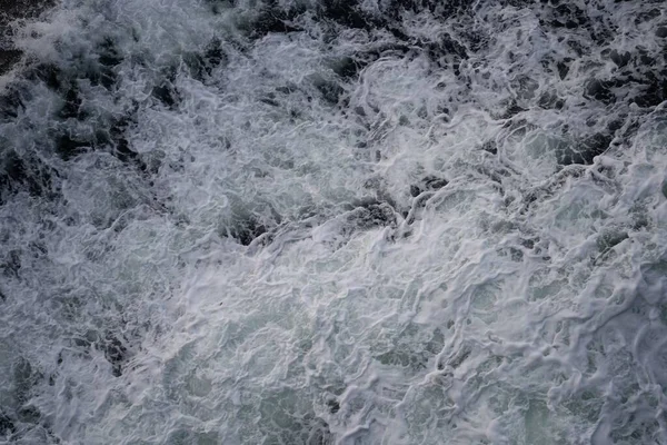 Top View Water Splashing Foaming — Stock Photo, Image