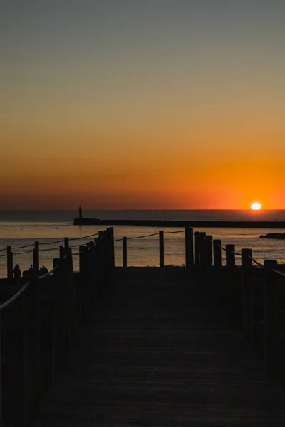 Zonsondergang Kleuren Tijdens Gouden Uur — Stockfoto