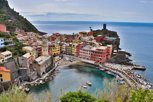 Veduta Panoramica Delle Cinque Terre Italia — Foto Stock