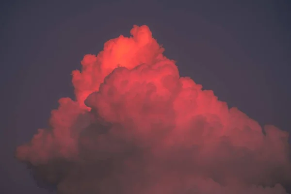 Una Hermosa Toma Una Esponjosa Podría Cielo Durante Puesta Sol — Foto de Stock