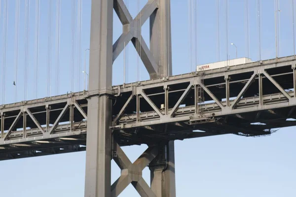 San Francisco Oakland Bay Bridge Λεπτομέρεια — Φωτογραφία Αρχείου