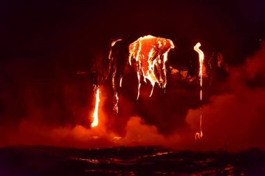 Büyük Ada, Hawaii, 2016 'daki Kilauea patlaması sırasında
