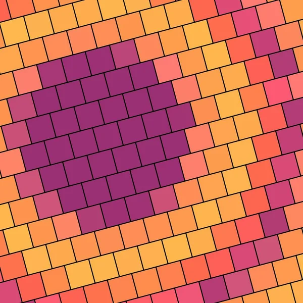 Abstrakt Quadratisch Bunt Palette Ziegel Wand Textur Hintergrund Mit Geometrischen — Stockfoto