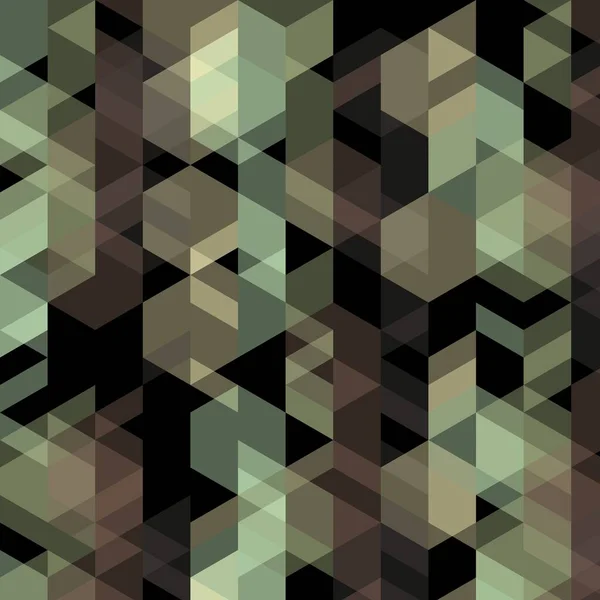 Abstrakte Dekorative Illustration Von Sechseckigen Und Dreieckigen Gittermosaiken Mit Mehrfarbigem — Stockfoto