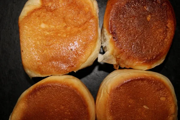 Roti Panggang Adalah Roti Gulung Non Manis Yang Juga Merupakan — Stok Foto