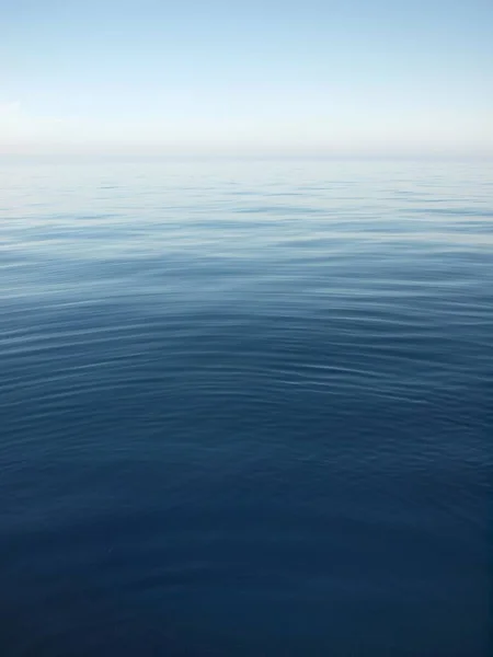 Vertical Shot Mediterranean Sea Horizon Corsica France — Stock Photo, Image