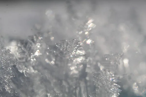 氷の上の太陽光反射の閉鎖 — ストック写真