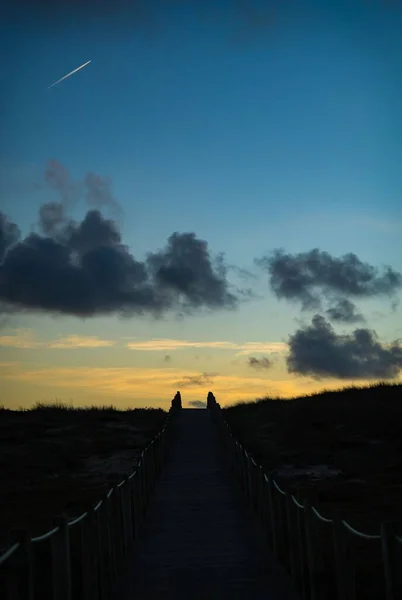 Golden Hour Sunset Beach — Stock Photo, Image