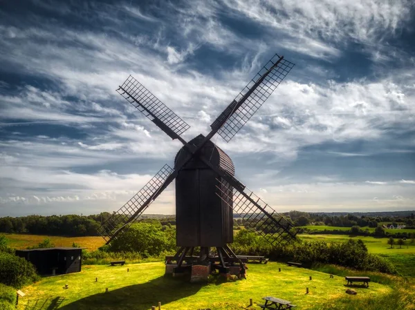 Old Windmill Country Side North Danmark — Stock Photo, Image