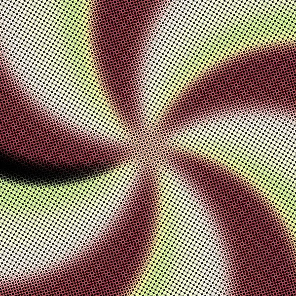 Moderne Stilvolle Halftone Textur Mit Zufälligen Bunten Kreisen Und Ringen — Stockfoto