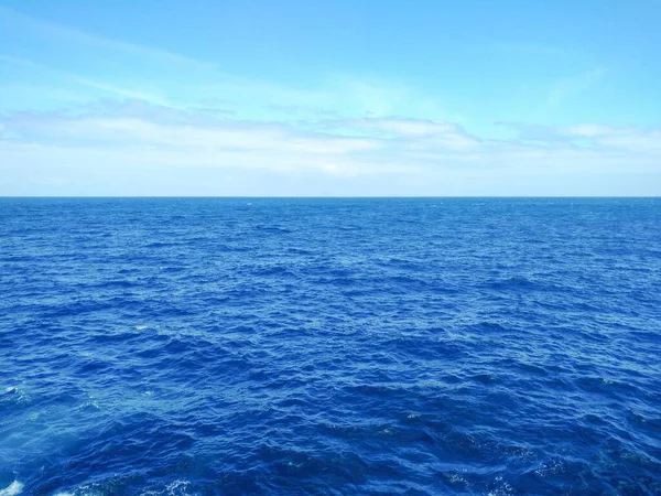Widok Ocean Puerto Cruz Teneryfa Hiszpania — Zdjęcie stockowe