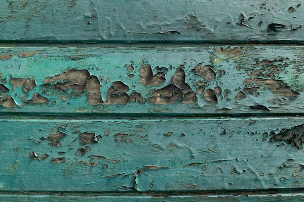 Fundo Rústico Com Textura Madeira Pintada Verde Deteriorada — Fotografia de Stock