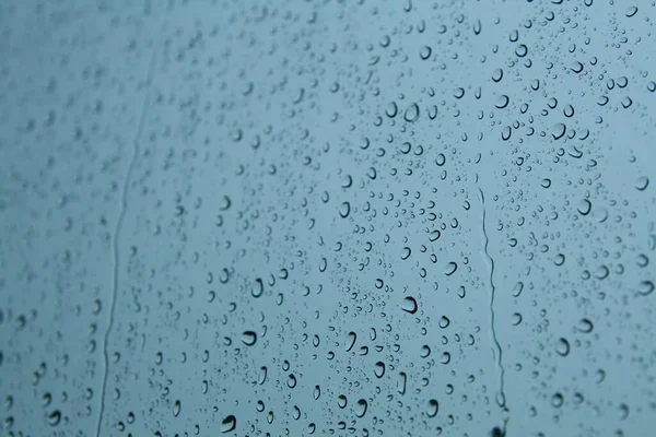 Glass Surface Rain Dews — Stock Photo, Image