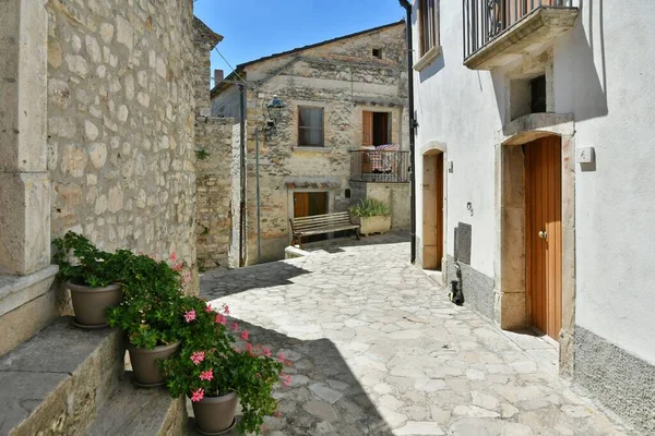 Small Street Old Houses Zungoli One Most Beautiful Villages Italy — Stok fotoğraf