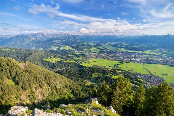 Beau Paysage Dans Les Alpes Allgau Près Sonthofen — Photo